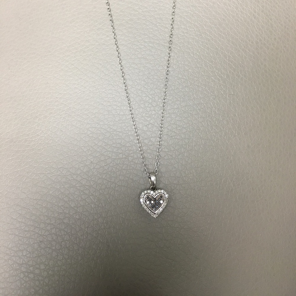 Zales black diamond necklace